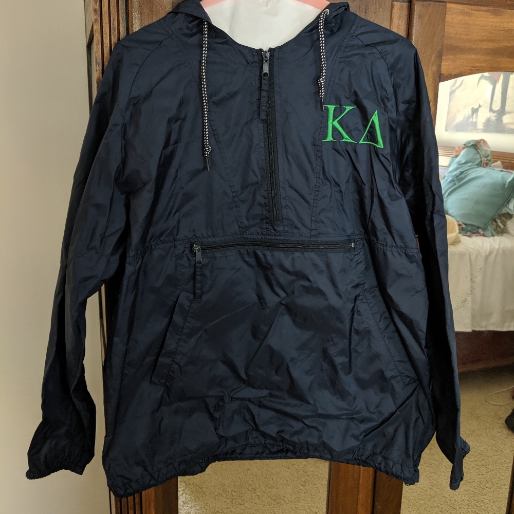 Kappa Delta KD rain jacket size small with hood